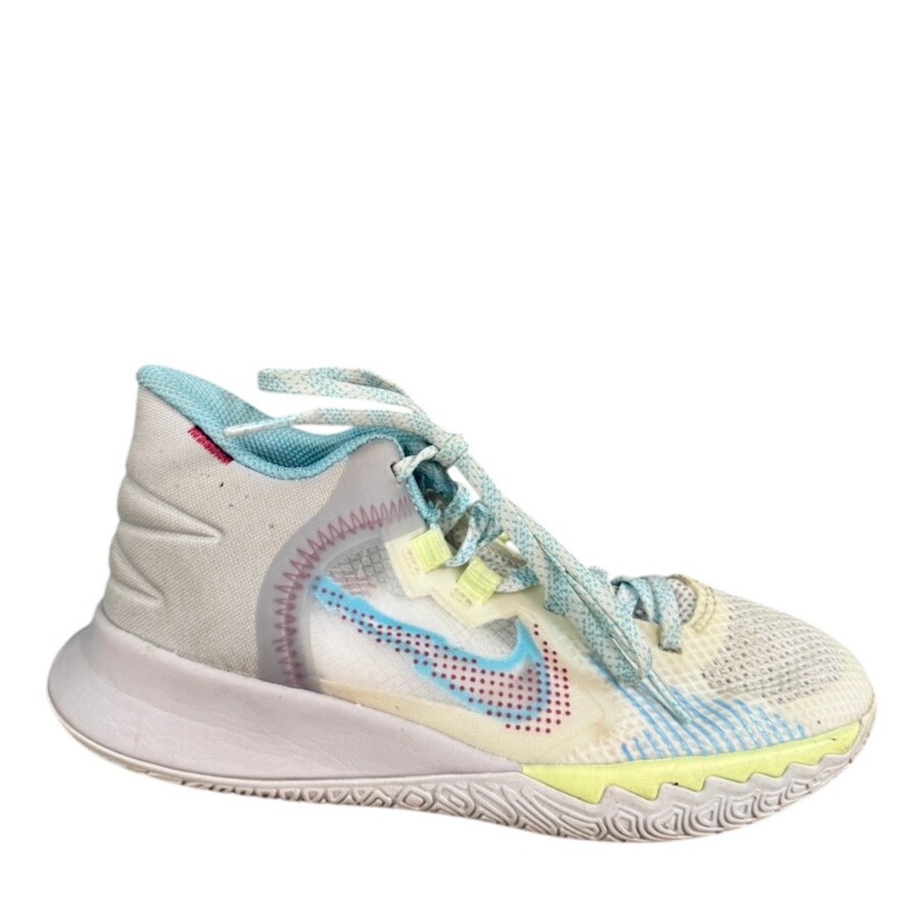 Nike Kyrie Flytrap 4 Basketball Shoes White Blue Citron Women 5